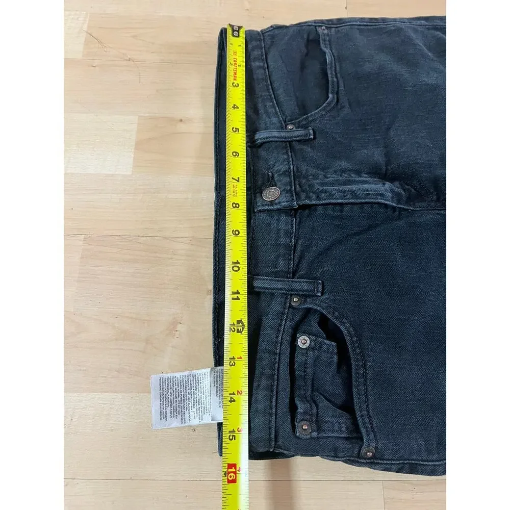 Levi Strauss & Co 511 Mens Slim Fit Black Denim Jeans Size 30x30